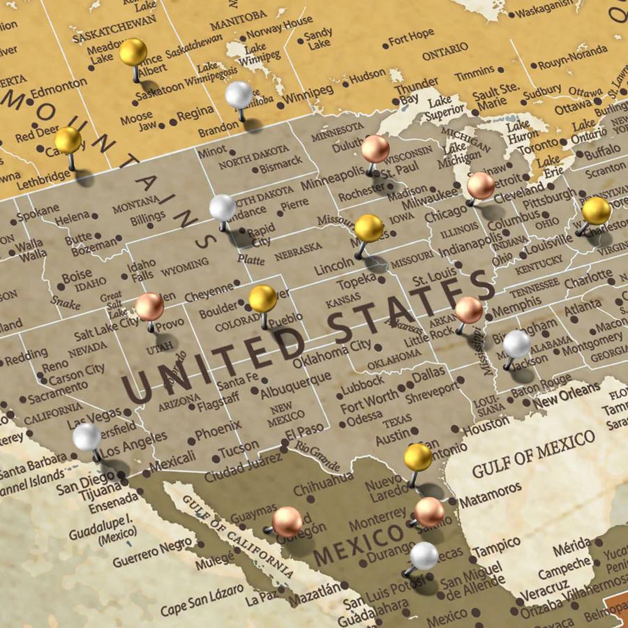 Push Pin Maps