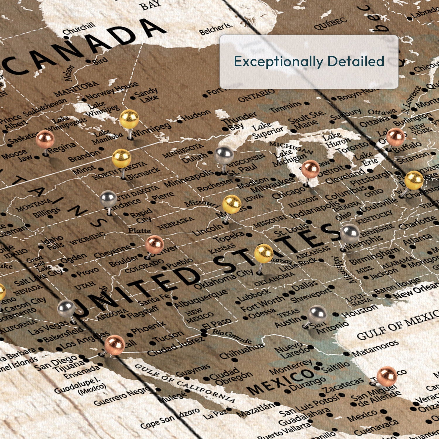 Adventure Path Push Pin World Map 4