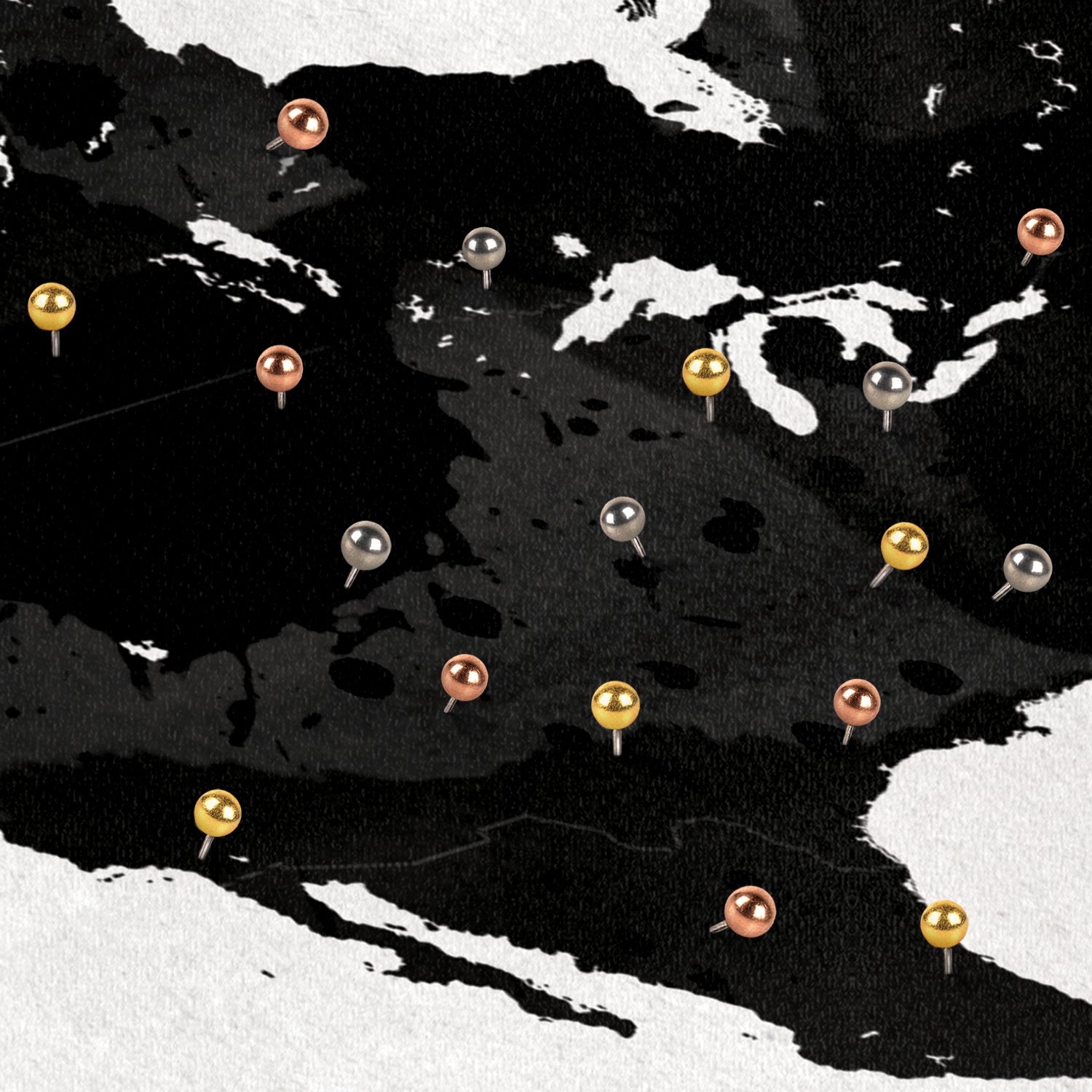 All Your Heart In Every Place Push Pin World Map 3