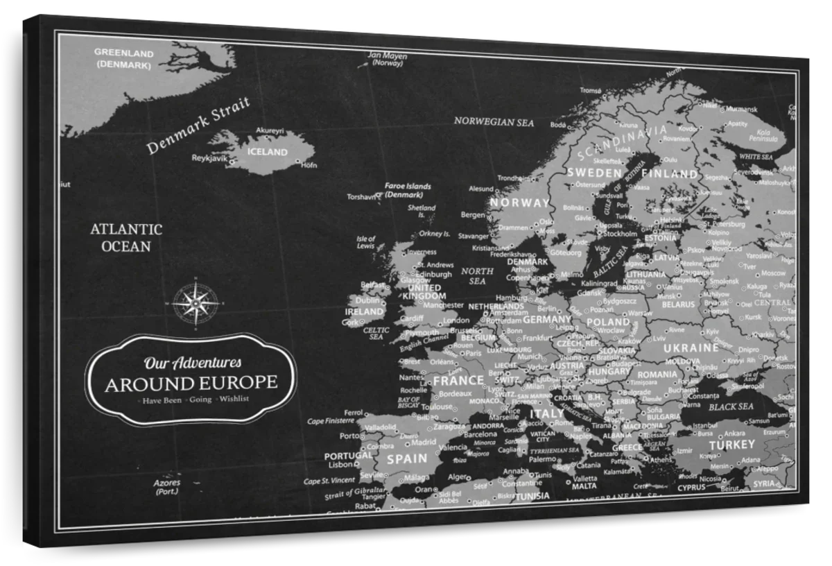 Dark Horizons Europe Push Pin Map 1