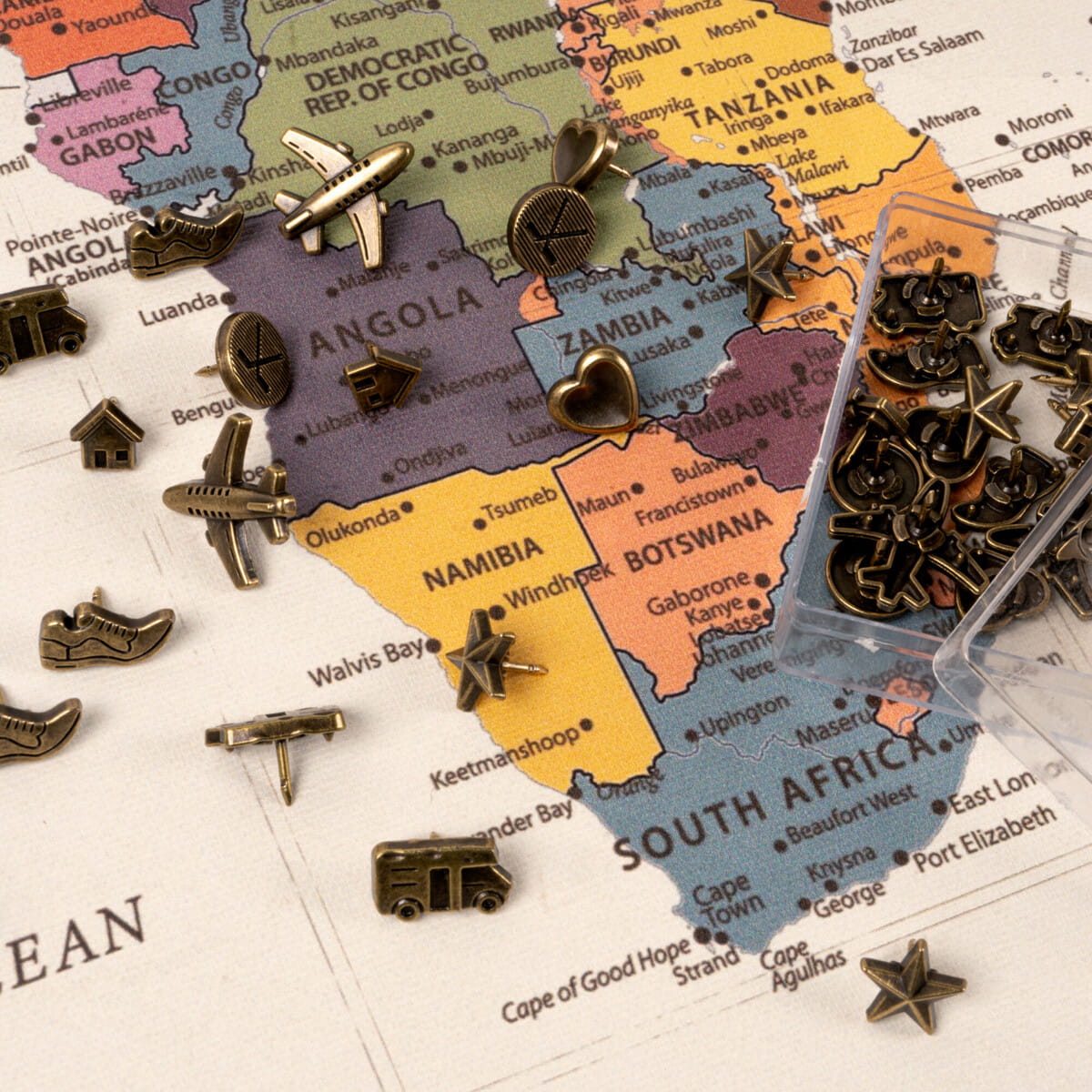 Decorative Push Pin Maps