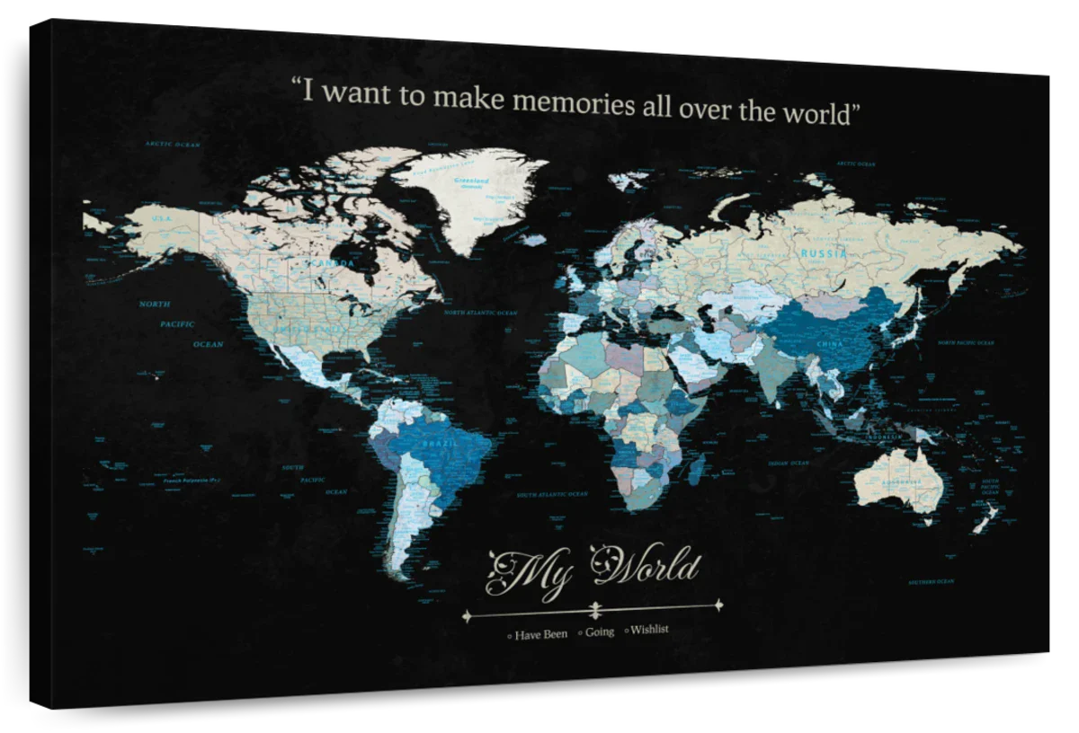 Make Memories Push Pin World Map 1