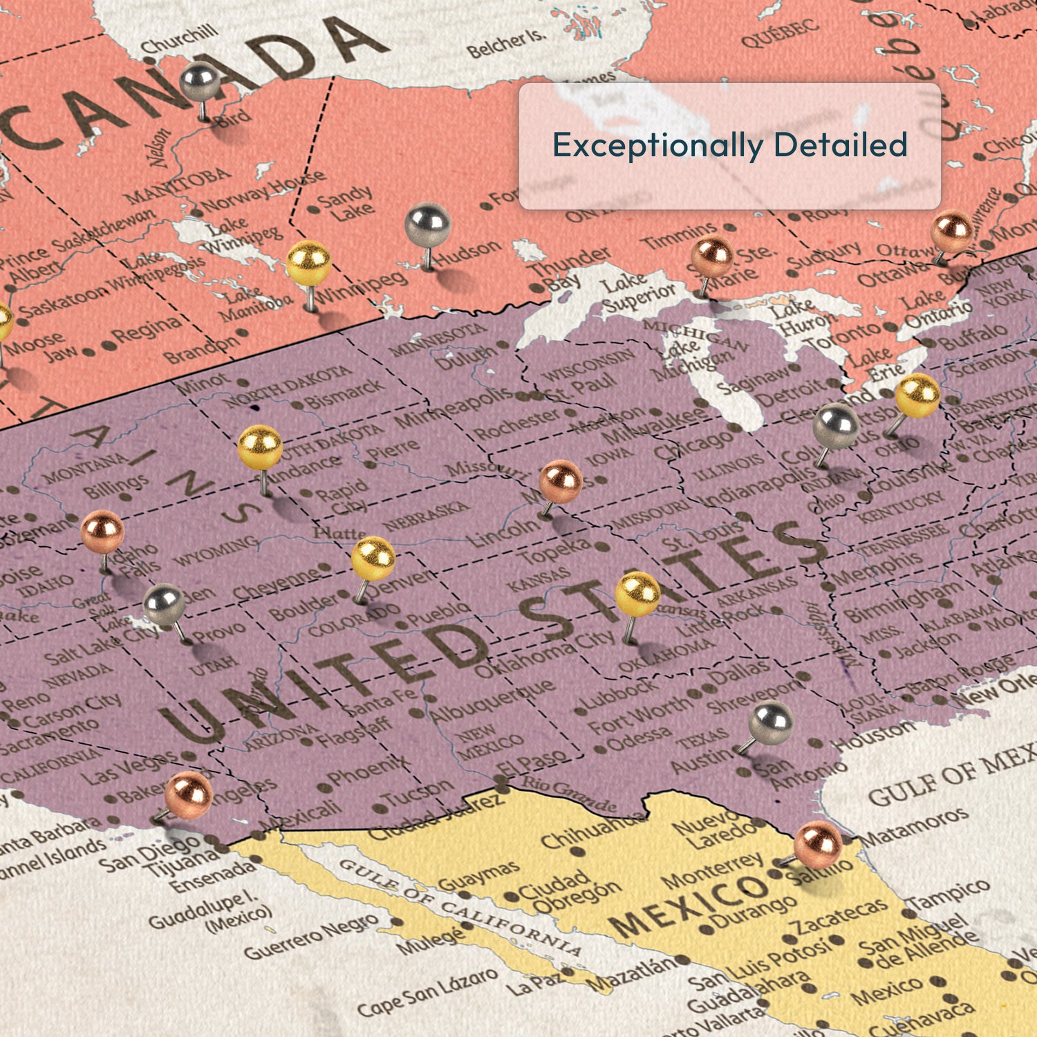 My Travel Push Pin World Map 7