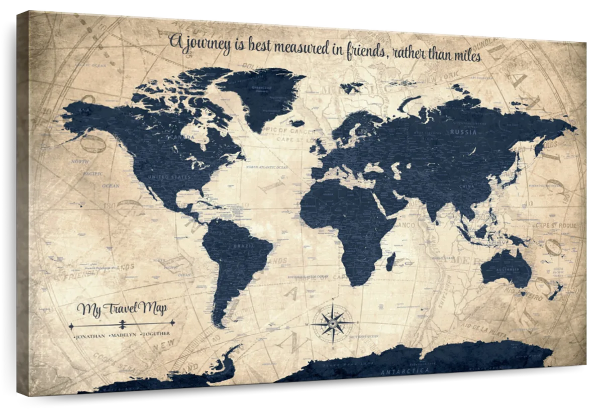 My Travel Story Push Pin World Map 1