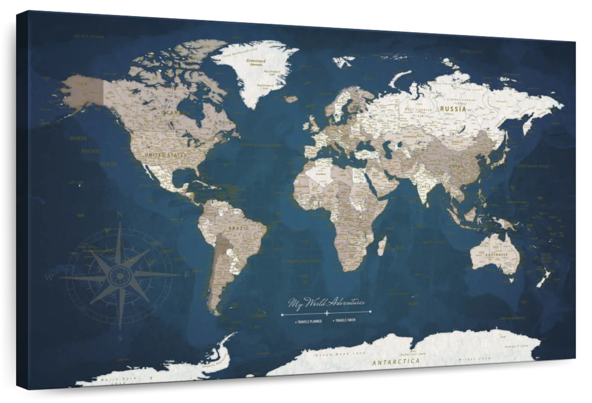 My World Adventures Push Pin Map 1