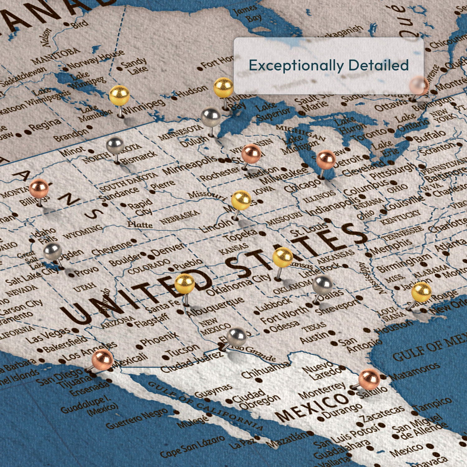 My World Adventures Push Pin Map 4