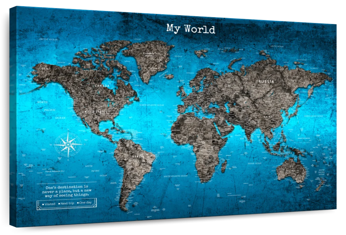 My World Memories Push Pin Travel Map 1