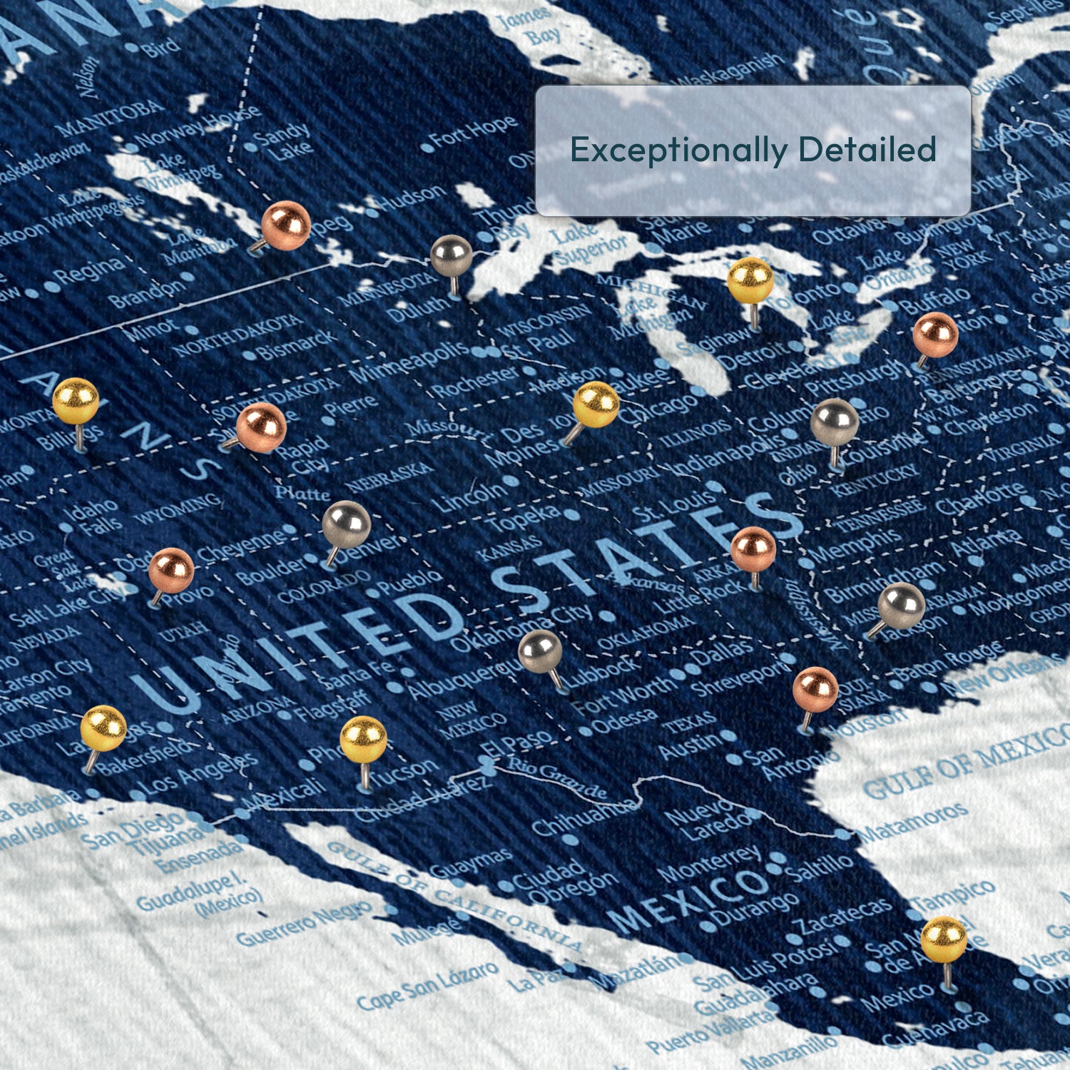 My World Moments Push Pin Travel Map 3