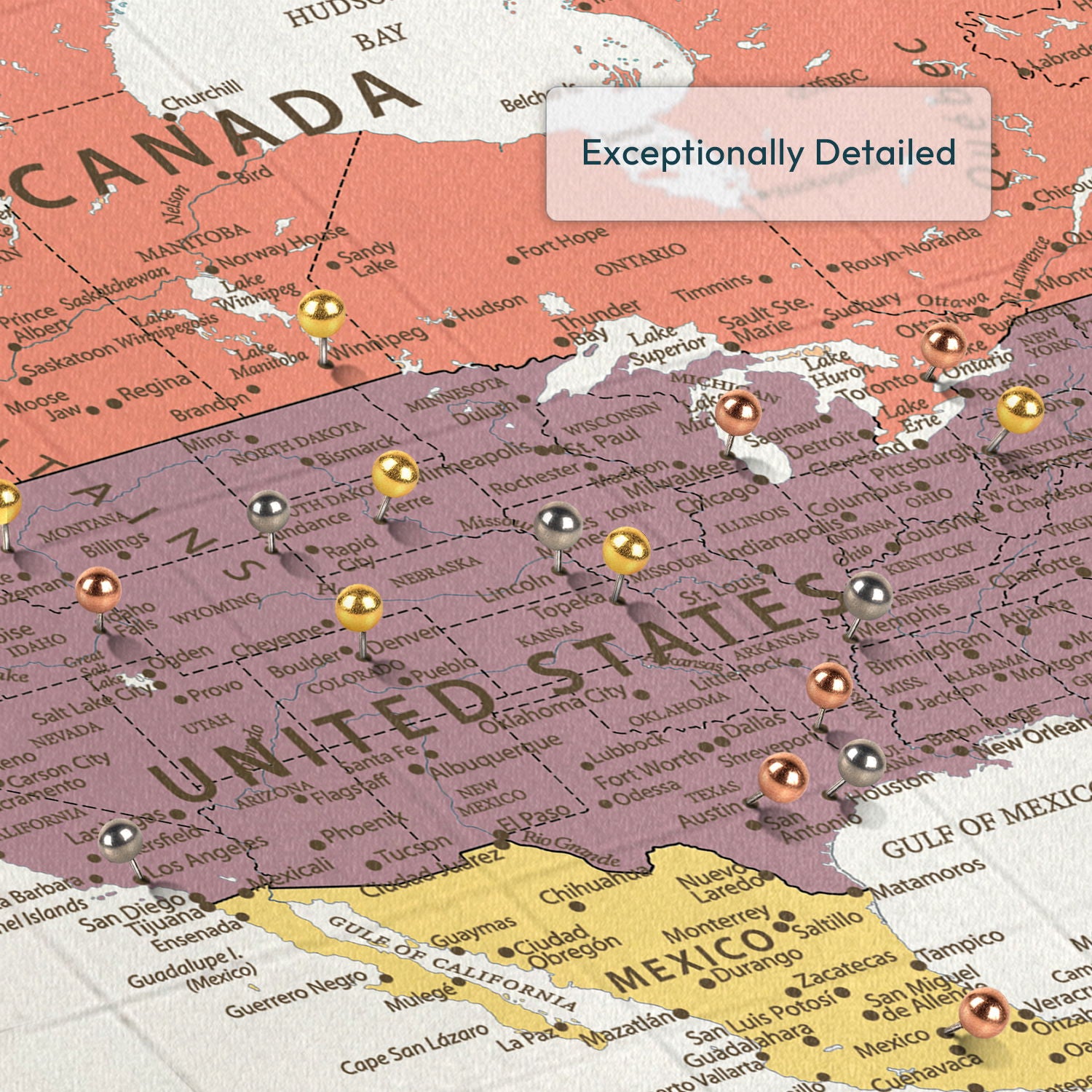 Our Travels Push Pin World Map 4
