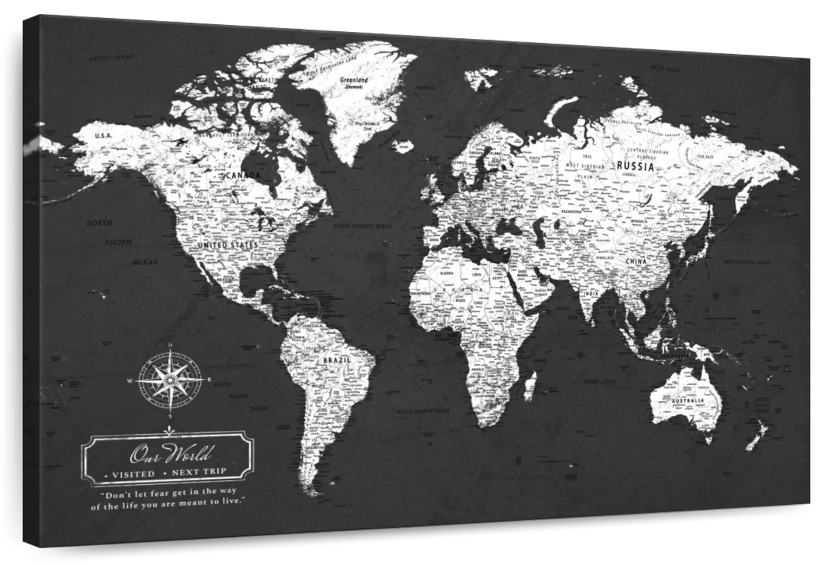 Our World Memories Push Pin Travel Map 1
