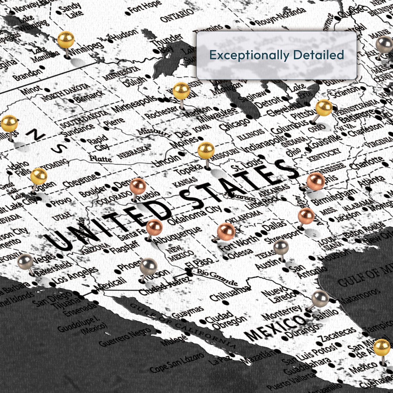 Our World Memories Push Pin Travel Map 3