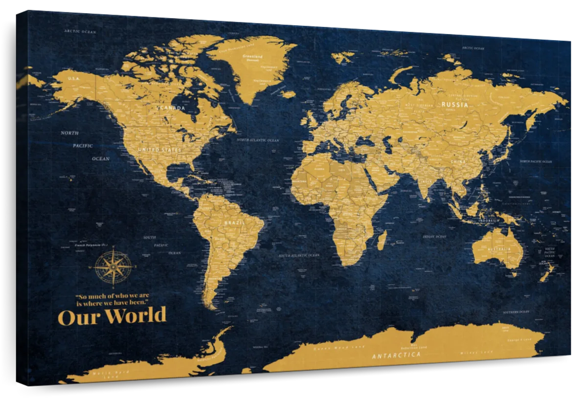 Our World Push Pin Travel Map 1
