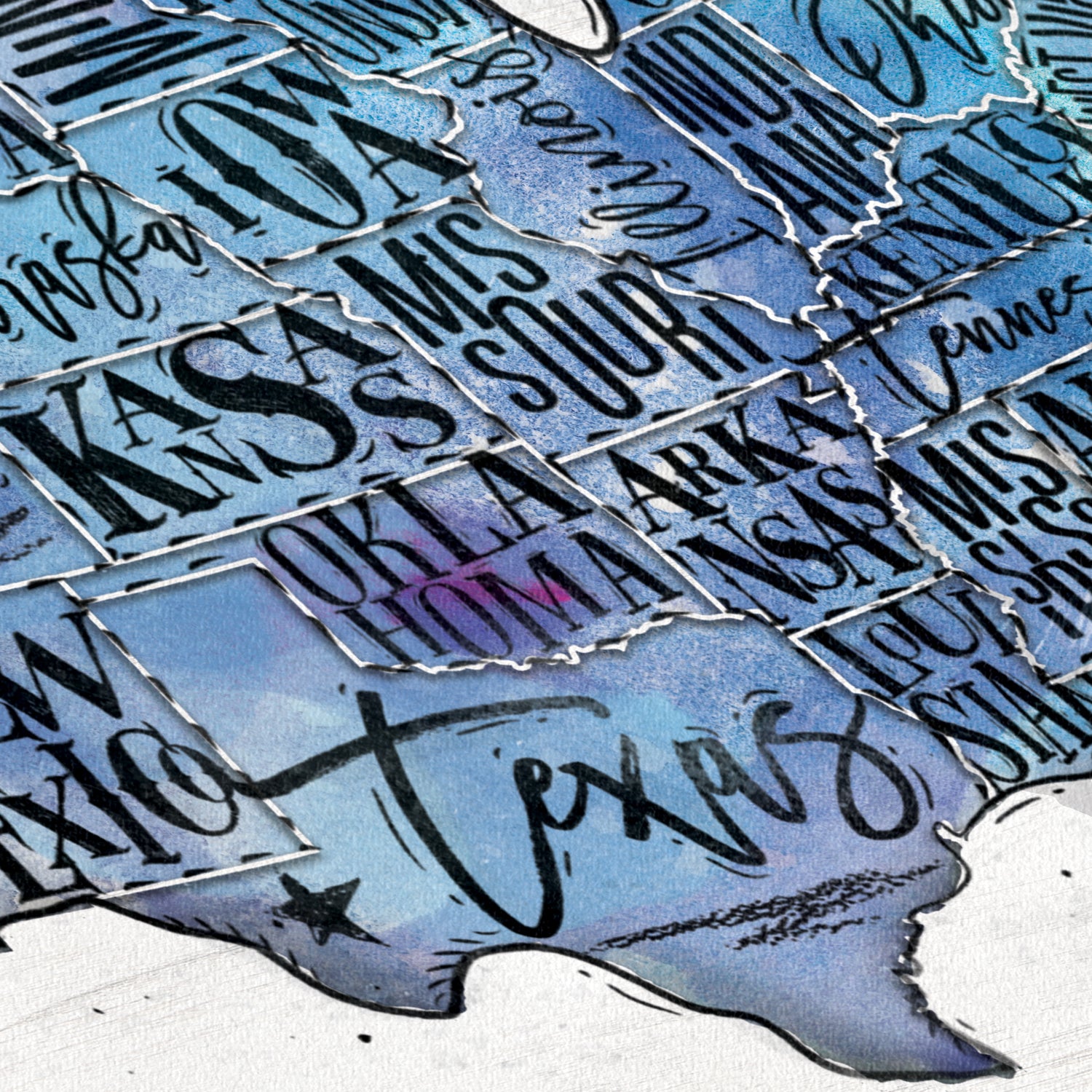 Personalized Adventure States Push Pin USA Map 3