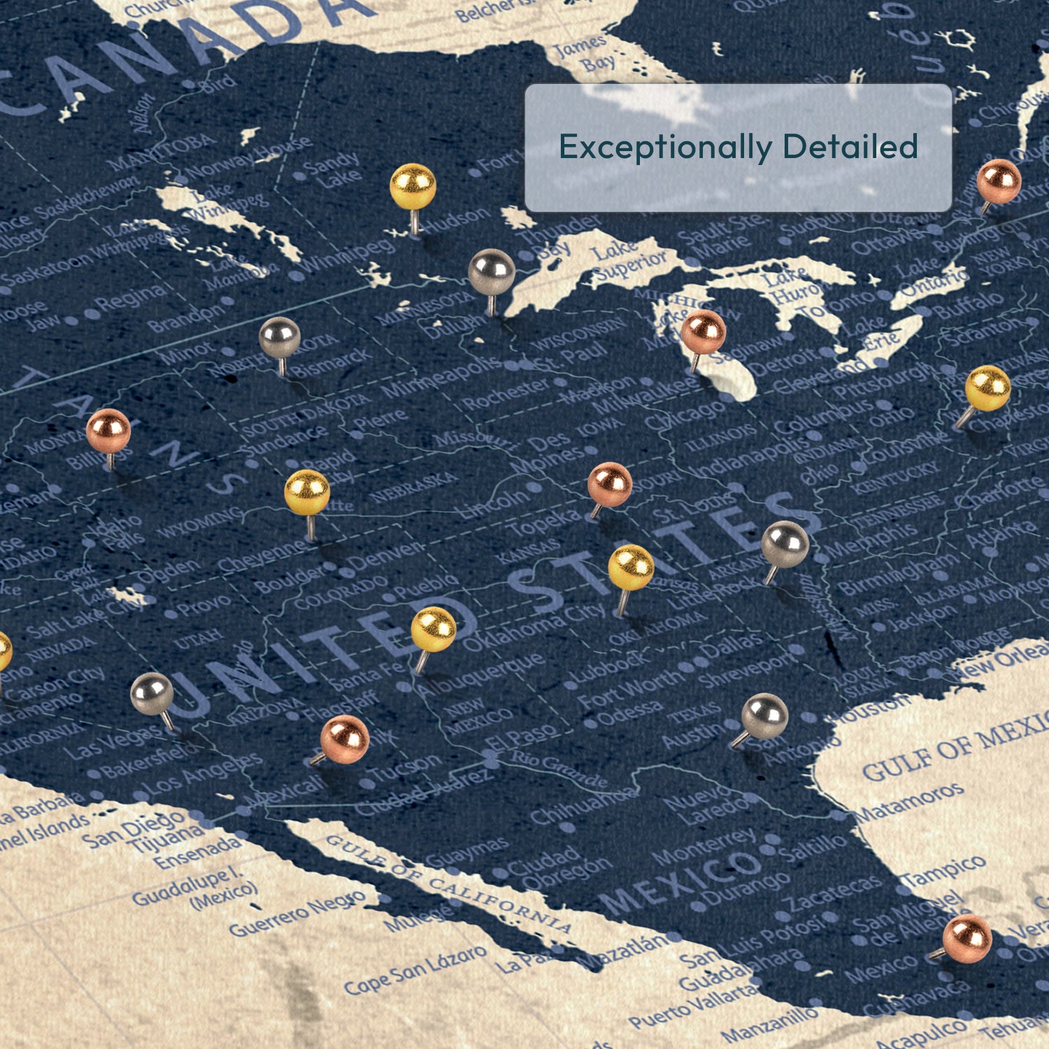 Personalized Darling Lets Be Adventurers Push Pin World Map 3