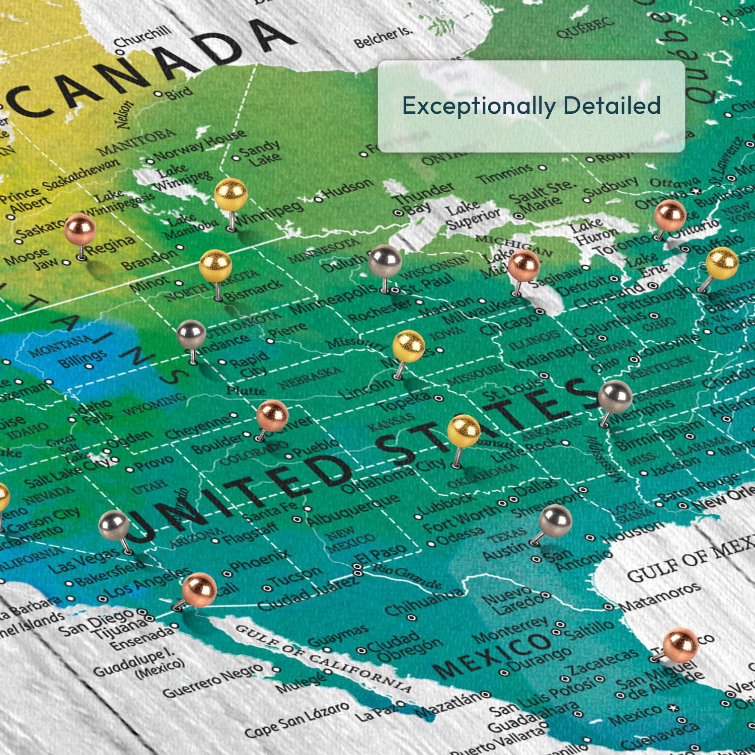 Personalized Stories To Tell Push Pin World Map 4