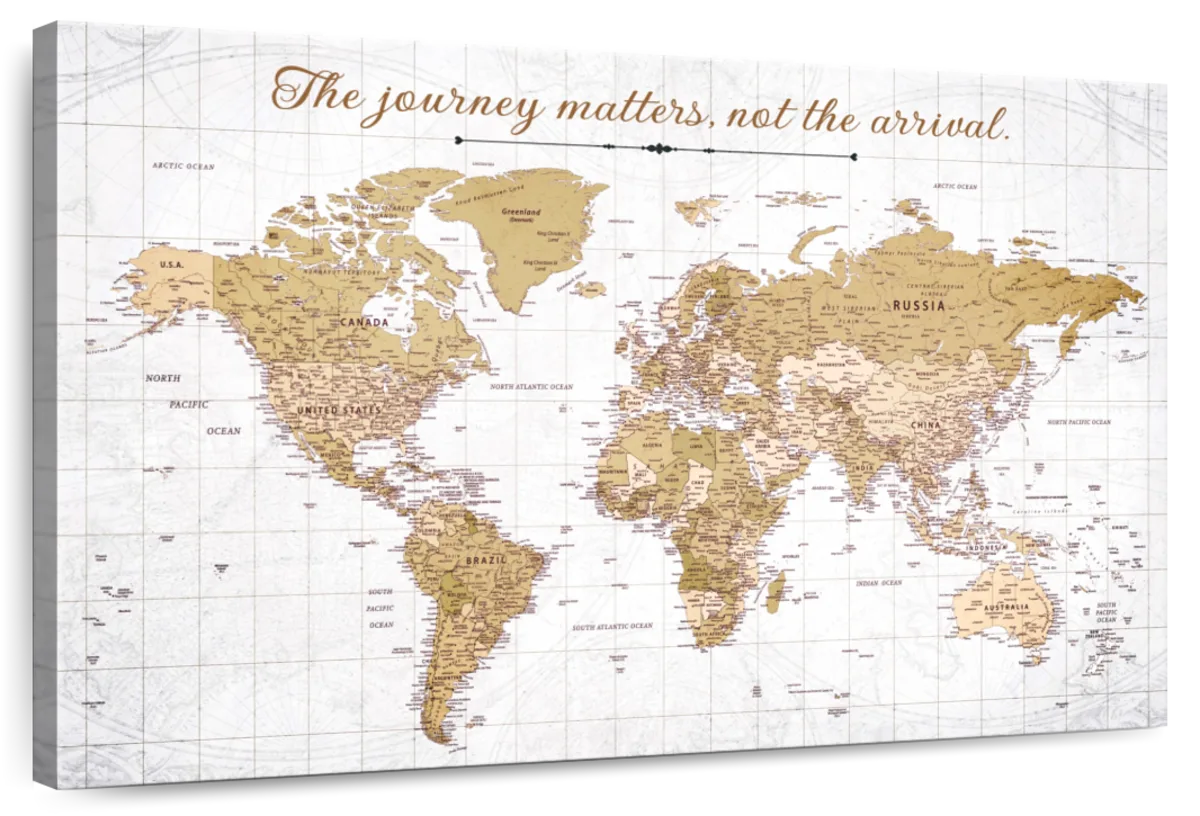 The Journey Matters Push Pin World Map 1