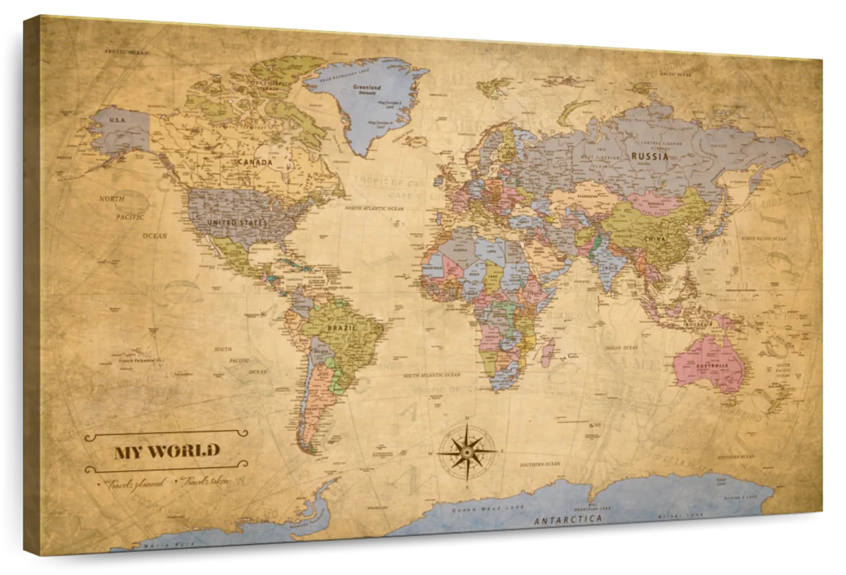 World Explorer Push Pin Travel Map 1