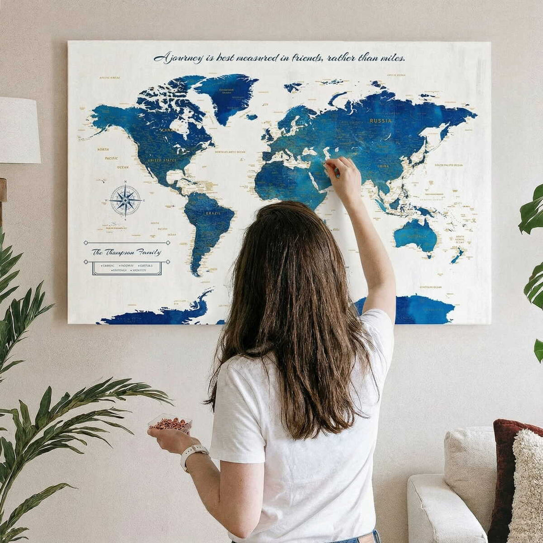 Pin Your Travels with Push Pin Maps | Forever Map